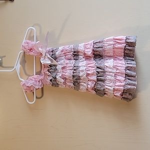 Infants medium ruffled rompers.